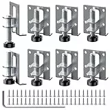 8 Stück Verstellbare Möbelfüße Set, 55/102mm Schwerlast-Möbel-Nivellierfüße, Höhenverstellbare Füsse für Möbel mit 48 Kleine Schraube und 1 Inbusschlüssel für Schränke Regale Schränke Werkbank
