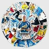 50 Stück Haaland Laptop Aufkleber, Wasserfeste Stickers für Autos, Laptops, Skateboards, Helme und mehr