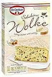 Dr. Oetker Schokino-Wolke, 485 g, Backmischung für besonders luftig-lockeren Rührkuchen mit Schokoladenflocken, zum Zubereiten von besonders lockerem und saftigem Kuchen, mit Schokoflocken & Dekorzucker