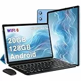 SEBBE Tablet 10 Zoll Android,20 GB RAM+128 GB ROM (TF1 TB),5G WLAN 6丨Bluetooth 5.0丨Widevine L1丨6000mAh丨5MP+8MP丨GMS丨1280 * 800丨Tableta mit Tastatur Maus Blau
