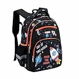 Cusangel Rucksack für Kinder Par (mechanischer Dinosaurier), 5 schwarze Weltraum, 16, Cartoon