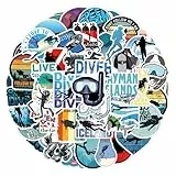 Scuba diving stickers tauchaufkleber asthetische aufklebe scrapbooking auto laptop Dekoration Tauchausrüstung Geschenke Meeresthema Handwerk Sticker-Sammlung