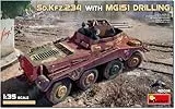 MiniArt 40014 1:35 Dt. Sd.Kfz.234 m. MG151 Drilling - originalgetreue Nachbildung, Modellbau, Plastik Bausatz, Basteln, Hobby, Kleben, Modellbausatz, Zusammenbauen