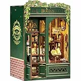 Cutefun Book Nook – 3D-Holzpuzzles für Erwachsene, 139 Teile, DIY-Miniaturhaus-Bausatz, Bücherregal-Dekoration, Nook-Puzzle, Tiny-House-Geschenke für Frauen, Teenager und Buchliebhaber (OWL Bookstore)