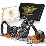 LKKCHER Geburtstagsgeschenk für ihn Papa, Chopper Motorrad Bier Flaschenöffner, Vatertagsgeschenk, Motorrad Geschenke für Männer, Männer Geschenk, Geburtstagsgeschenk für ihn Papa Mann Freund