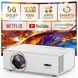 4K Smart Beamer mit WLAN & Bluetooth, KOGATA Projektor mit Autofokus, 6D Keystone, HDR10+ | Kompatibel mit Netflix-App & Dolby Audio | Heimkino Beamer für Garten & Streaming ohne TV-Stick