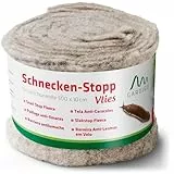 Gardigo® Schneckenschutz Vlies | 500 x 10 cm | 100% Schafschurwolle zur Schneckenabwehr | Biologisch Abbaubar | Frostschutz Pflanzen | Natürlicher Schneckenschutz für Garten | Filzmatte Schafwolle