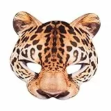 Boland - Halbmaske, Tiermaske mit realistischem Druck und Gummizug für Tier Faschingskostüme zum Karneval, für Halloween oder eine Mottoparty