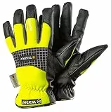 Ejendals Handschuh Tegera 9128 aus Synthetikleder, Größe 10, 1 Stück, gelb/schwarz, 9128-10
