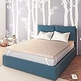 Baldiflex Topper Matratzenauflage für Doppelbett aus Memory Foam Fresh Wave, Bezug aus Maxicool, abnehmbar, kühl, atmungsaktiv, ergonomisch, milbendicht, 160 x 190 x 6 cm