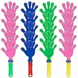 FORYNXHWIN 20 Stück Handklöppel, Krachmacher Handklatscher Kunststoff, Partyspaß Handklatscher, Klapperhand Krachmacher Erwachsene Partygeschenke für Sportveranstaltungen, Konzert Party Zubehör