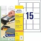 AVERY Zweckform L4747REV-25 Etiketten für Disketten (375 Aufkleber, 59x50 mm auf A4, bedruckbar, selbstklebend, wiederablösbar, für Disketten und ZIP-Disketten) 25 Blatt, weiß