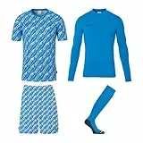 Uhlsport Herren Progressive Torwart Set Trikot, Cyan/Weiß, XL EU