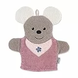 Sterntaler Spiel-Waschhandschuh Maus Mabel, Größe: 25 x 24 cm, Rosa