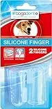 Bogadent bogar, Silicone Finger, Zahnbürste Hund, Hundezahnbürste mit Borsten- und Noppenstruktur, Fingerförmiger Zahnsteinentferner Hund, Hundezubehör für Hygiene und Gesundheit, 2 Stück