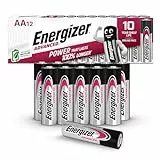 Energizer Advanced - AA Batterien (12 Stück) - 1,5V Alkali-Batterien - Leistungsstark und Langlebig 100% plastikfreie Verpackung - 10 Jahre lagerfähig [Exklusiv bei Amazon]