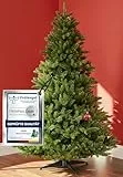 Menz Weihnachtsbaum künstlich 180 cm Grün – Hochwertiger 100% PVC Tannenbaum – Realistischer & langlebiger künstlicher Weihnachtsbaum für Wohnzimmer – Umweltfreundlich & leicht montierbar