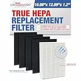 LifeSupplyUSA Komplettes Ersatzfilter-Set (1 echter HEPA-Filter + 4 Kohlefilter), kompatibel mit Fellowes Luftreinigern HF-230, CF-230, AP-230PH, Teil 9370001/9372001