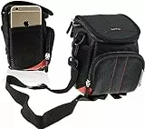 Navitech Schwarz Fernglas Tasche Kompatibel mit dem Carastek 10x22 Small Foldable Fernglas