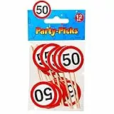 Udo Schmidt 'Party Picks 50 Birthday Mini Sign Male Decorative Sticker Skewers