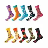 GEYIWSSXY Bunte Socken Damen Lustige Sneaker Baumwolle Socken Herren Witzige Business AnzugLangesocken 10 Paare