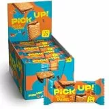 PiCK UP! Salted Caramel (24 x 28 g), Riegel mit cremigem Salzkaramell in einer Tafel Milchschokolade zwischen zwei Keksen, der Snack für unterwegs, Thekenaufsteller mit 24 Stück