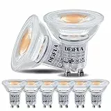 DEIFUA GU10 LED Lampe Extra Warmweiss 2200K 3.5W Ersetzt 35W Halogen Leuchtmittel, 6er Pack, 300lm Amber Glow, Nicht Dimmbar Reflektorlampe, Flimmerfrei Strahler, Abstrahlwinkel 360° Birnen, 38° Spot