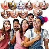 MIJOMA 15er Set Nasenmasken – Lustige Party-Masken für Erwachsene, Fotobox Verkleidung, Hochzeit, Geburtstag, JGA, Mitbringsel, Deko-Spaß für unvergessliche Feiern (Set 1)