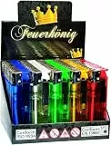 50x Hoch-Qualitative Elektronische Nachfüllbar Feuerzeuge mit elektronischer Piezo Zündung, Kunststoff, Modern Lighter