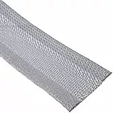 InLine® Kabelschlauch, Gewebeschlauch mit Klettverschluss, 1m x 25mm Durchmesser, grau