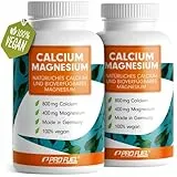 Calcium & Magnesium 360 Kapseln- hochdosiert mit 800 mg Calcium + 400 mg Magnesium pro Tag - hohe Bioverfügbarkeit durch natürliches Calcium aus Rotalgen und Magnesium-Citrat - laborgeprüft & vegan