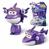Super Wing Transformations-Flugzeug Sally, 2 in 1 Action Figur, 5 cm großes Flugzeug-Roboter-Spielzeug, Transformable Spielzeug für Jungen und Mädchen ab 3 Jahren, Purple