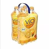 ViO BiO Limo Orange , Fruchtig tropisches Geschmackserlebnis mit 20% Saftanteil , Vegane bio Limonade mit Geschmack , 4 x 1 l PET Flasche