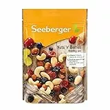 Seeberger Nuts´n Berries 5er Pack, Edle Mischung aus knackig-süßen Mandeln, Cashewkernen, Sultaninen, Cranberries, Kirschen, Blaubeeren & Haselnusskernen, vegan (5 x 150 g)