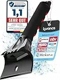 LYVANAS Eiskratzer Auto TESTSIEGER 2025* - Ergonomischer Profi Scheibenkratzer Auto schnell & stark - Effizienter & sicherer Schneekratzer Auto aus Premium ABS - Kratzer Auto Zubehör schont langlebig
