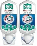 Sista Pattex NEUE FUGE, weiße Silikon Dichtmasse, in wenigen Minuten von IHH zu AHH, schimmelresistentes Sanitärsilikon für Küche und Bad, einfache Erneuerung von Fugen in nur einem Schritt, 1x80ml