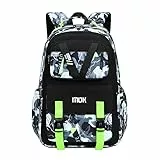 Cusangel Teenager-Rucksäcke für Mädchen, lässiger Mädchen-Rucksack, Schul-Tagesrucksack, Damen, tägliche Reise, Laptoptasche, 45,7 cm, Schwarz, L