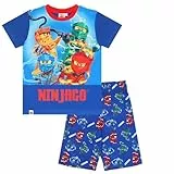 LEGO Ninjago Pyjama kurzer Schlafanzug… (DE/NL/SE/PL, Numerisch, 122, Regular, Marine)