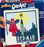 Ravensburger CreArt 23891 - Spider-Man - Marvel Malen nach Zahlen Erwachsene, DIY Malset mit Pinsel und Acrylfarben, Geschenk für Frauen und Männer, Malen für Erwachsene