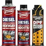 Original Syprin DPF Dieselpartikelfilter Reiniger Diesel Reiniger I Additiv zur DPF Reinigung I Diesel DPF Cleaner & DPF Schutz Komplett-Set
