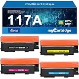 MYCARTRIDGE Kompatibel für HP 117A Toner Set Ersatz für HP Color Laser MFP 178nwg 179fwg 178nw 150nw 179fnw 150a W2070A W2071A W2072A W2073A (Schwarz Cyan Gelb Magenta, 4er-Pack)