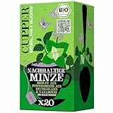 Cupper Bio-Kräutertee Nachhaltige Minze, Ohne Süßholz, 20 ungebleichte plastikfreie Teebeutel, fair gehandelt