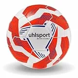 uhlsport 290 Ultra Lite Addglue Junior Kinder Fußball Spiel- und Trainingsball, für Kinder bis zu 10 Jahren, Fußball Kinder, weiß/Fluo orange/royal