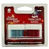 bakeryteam Rainbow Dust The Sparkle Range Dekorations Glitzer Set Blau + Rot (10 g)