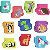 50 Stück Mini-Tier-Magnet-Lesezeichen für Kinder, 10 Niedliche Motive