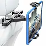 TRYONE Tablet Halterung Auto Kopfstütze Tablethalterungen Auto: KFZ Tablet Kopfstützenhalter 360° Drehung Tablet Halterung Auto Kopfstütze für iPad, Smartphone, Switch, Tabs und 4,7-13 Zoll Geräte