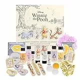 MAD Beauty – Disney WINNIE THE POOH Adventskalender mit 24 Kosmetik Produkten, Wellness Adventskalender für Frauen mit Gesichtsmaske, Bodylotion, Haargummi, Nagelfeile – Weihnachtskalender Beauty