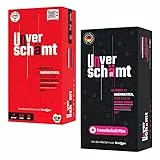 ATM Gaming Unverschämt - Das Original + Freundschaft Plus Set - Gesellschaftsspiele für Erwachsene - insgesamt 960 Karten - Lustige Spiele für Erwachsene - Geschenkidee - Partyspiele-Set