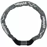 Fahrradschloss - Kettenschloss mit Zahlen I Fahrrad Zahlenschloss für Kinder und Erwachsene, grau