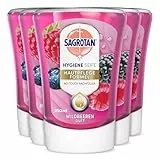Sagrotan No-Touch Nachfüller Wildbeeren – Für den automatischen Seifenspender – 5 x 250 ml Handseife